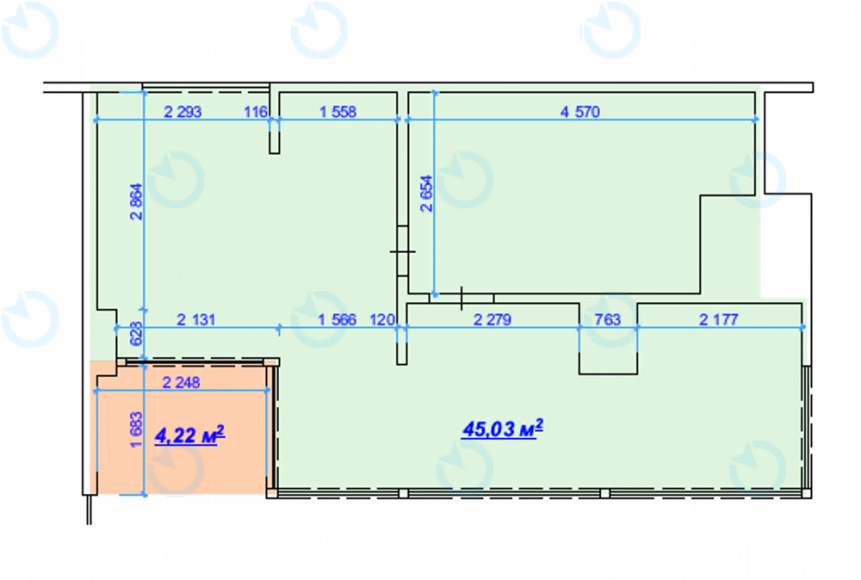 Аренда офиса 49 м.кв 1 этаж Horizon Park - фото 5