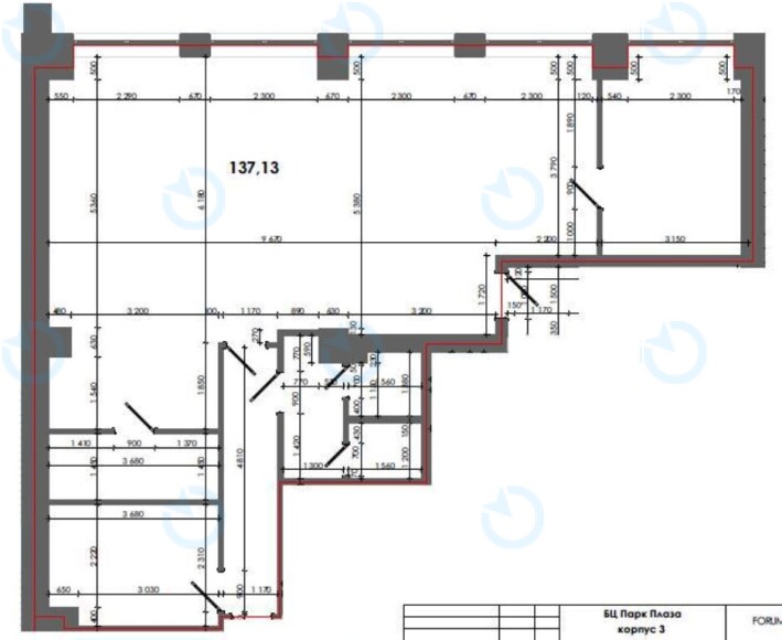 Оренда офісу 137 м.кв 3 поверх Форум Парк Плаза - фото 4