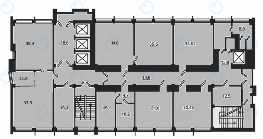 Оренда офісу 1800 м.кв 10-11-12-13 поверх Гагаріна, 23 - фото 11