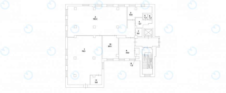 Аренда офиса 253 м.кв 5 этаж Ильинский - фото 9