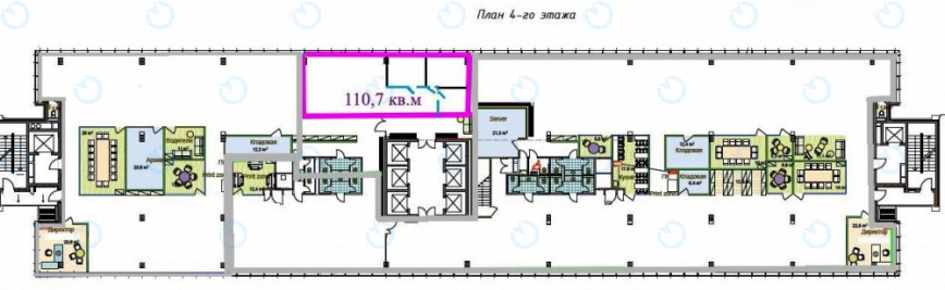 Аренда офиса 111 м.кв 4 этаж Лейпцигская 15(II очередь) - фото 4
