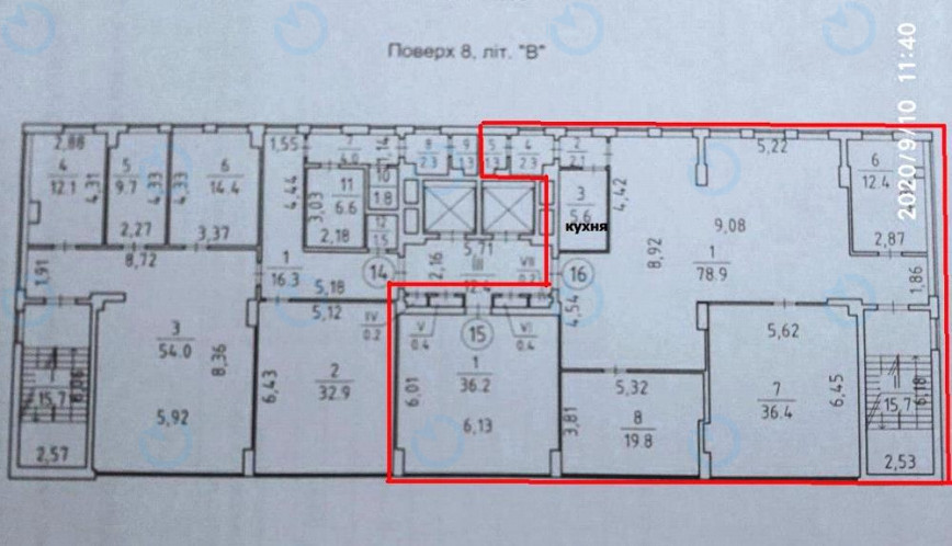 Оренда офісу 220 м.кв 8 поверх Багговутівська, 23 - фото 7