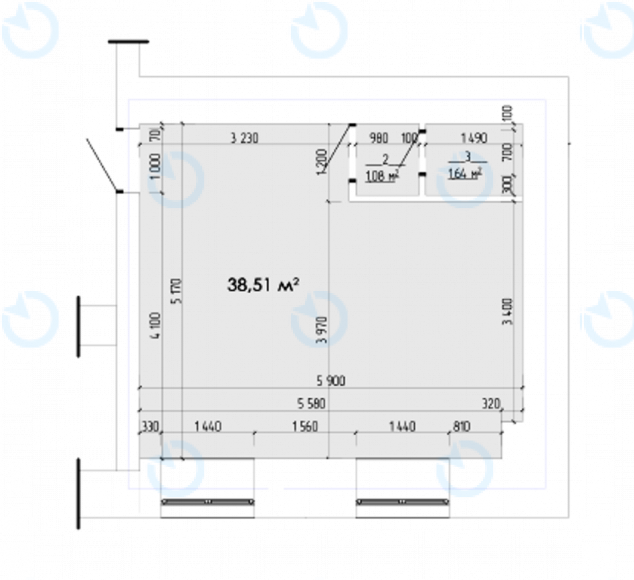 Аренда офиса 38 м.кв 1 этаж Форум Кинетик - фото 2