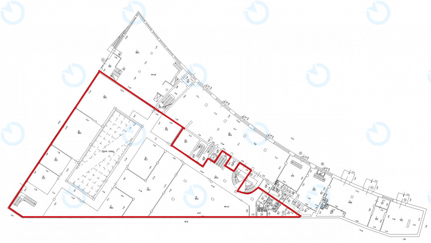 Оренда офісу 1280 м.кв 1 поверх Гольф Центр - фото 6