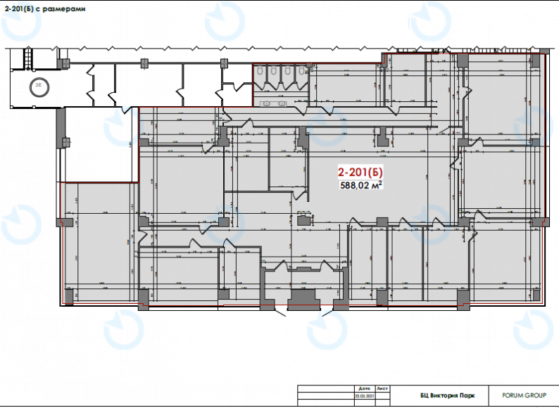 Аренда офиса 588 м.кв 2 этаж VICTORIA PARK (Виктория Парк) - фото 8