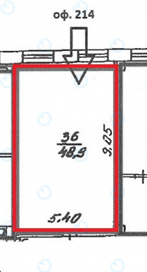 Оренда офісу 49 м.кв 2 поверх Валмі