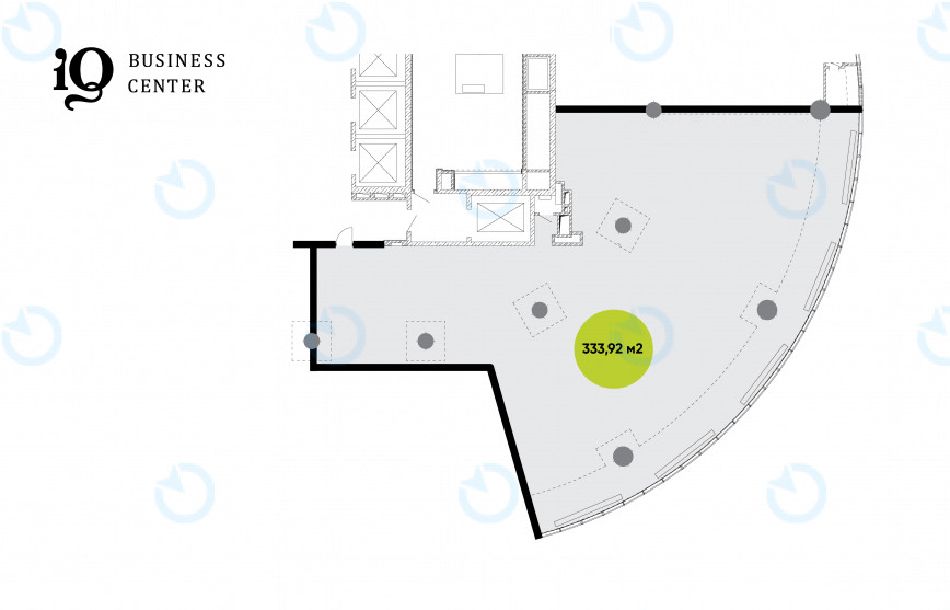 Аренда офиса 320 м.кв 11 этаж IQ Business Center