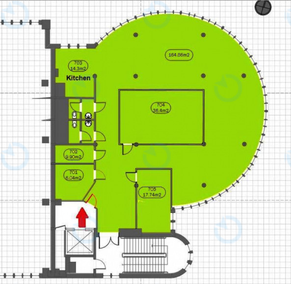Оренда офісу 266 м.кв 7 поверх Grand Step (Гранд Степ) - фото 6