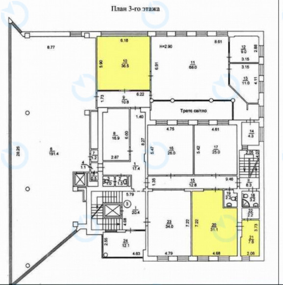Аренда офиса 75 м.кв 3 этаж Владимирская,77-А