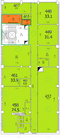 Аренда офиса 453 м.кв 4 этаж Grand Step (Гранд Степ) - фото 6