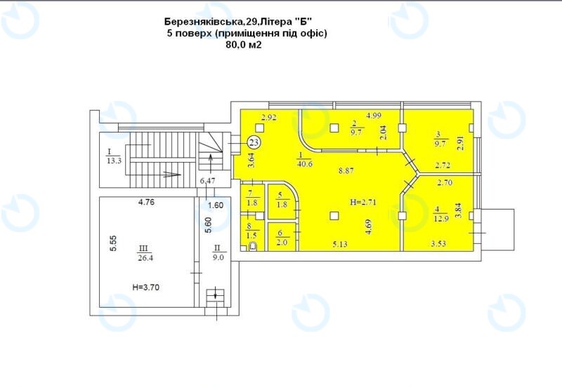 Оренда офісу 80 м.кв 5 поверх Березняківська, 29 - фото 17