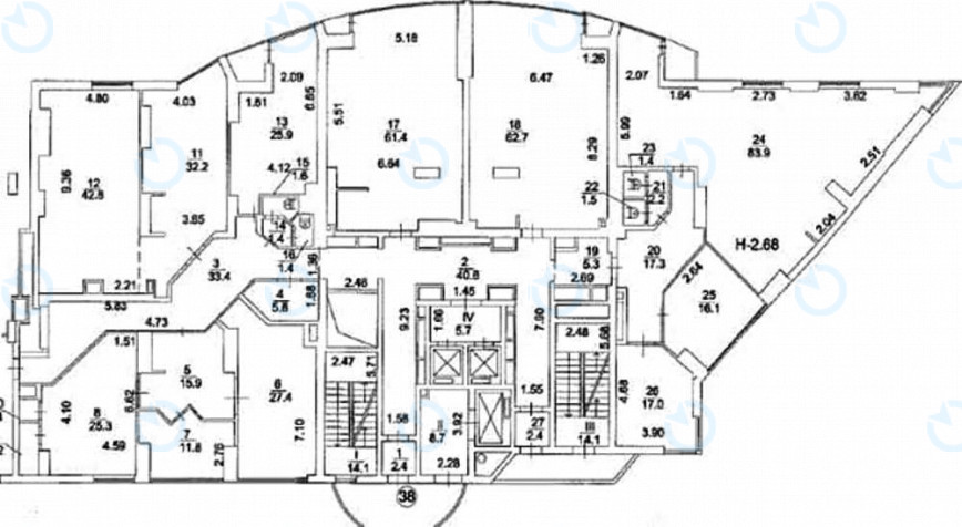 Продажа офиса 550 м.кв 6 этаж Европа Плаза - фото 5