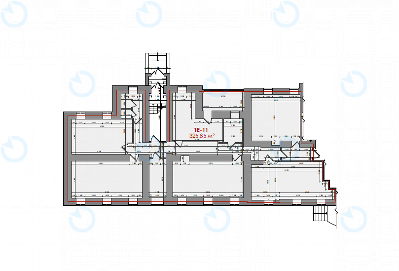 Аренда офиса 325 м.кв 1 этаж Форум Б7 - фото 7