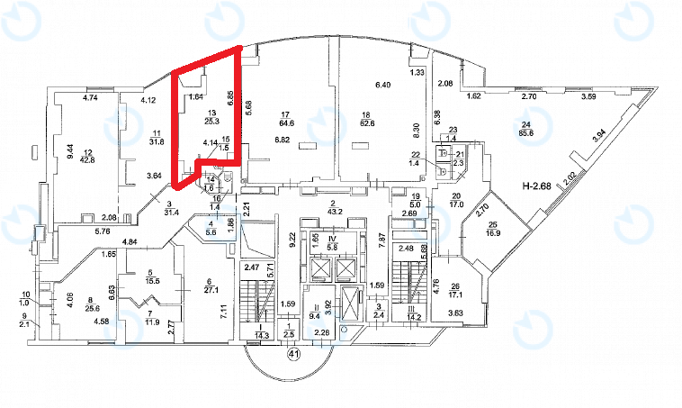 Оренда офісу 23 м.кв 9 поверх Європа Плаза - фото 5