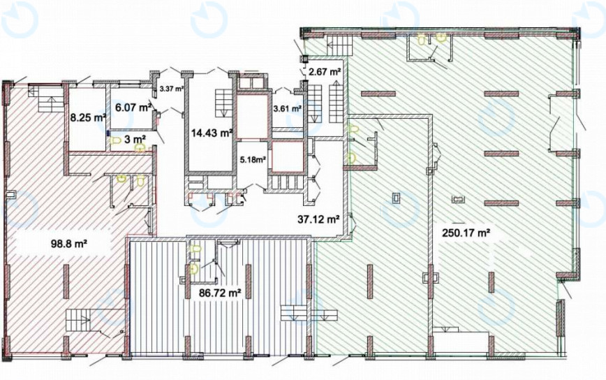 Оренда офісу 200 м.кв 1 поверх Багговутівська 17-21 - фото 2