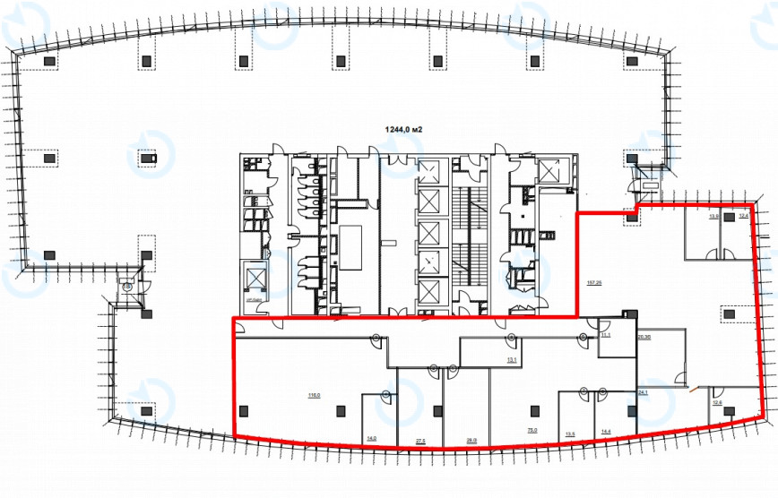 Оренда офісу 642 м.кв 17 поверх 101 TOWER - фото 7