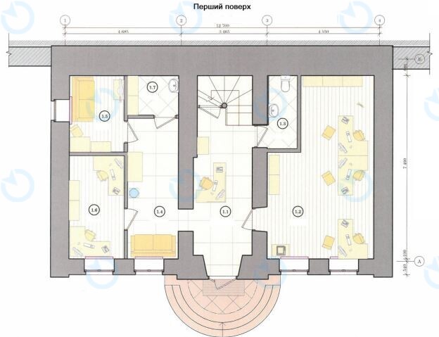 Аренда офиса 247 м.кв 1 этаж Крещатик, 50-В - фото 8