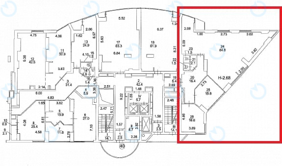 Оренда офісу 138 м.кв 8 поверх Європа Плаза