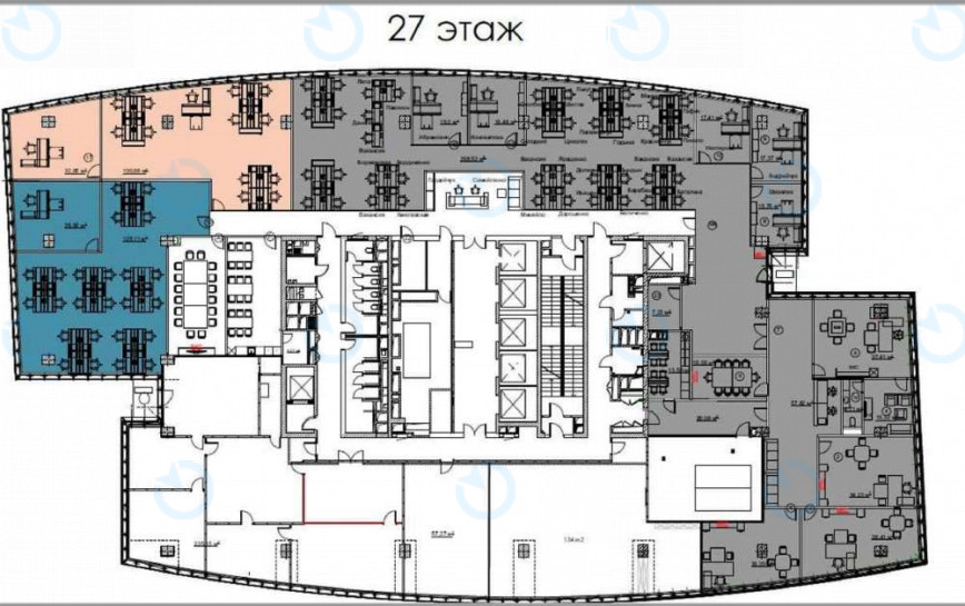 Оренда офісу 1155 м.кв 27 поверх 101 TOWER - фото 14
