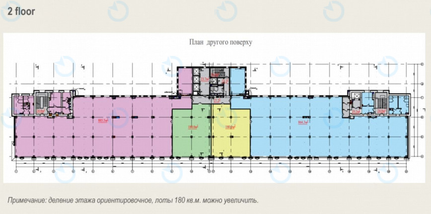 Аренда офиса 180 м.кв 2 этаж М8