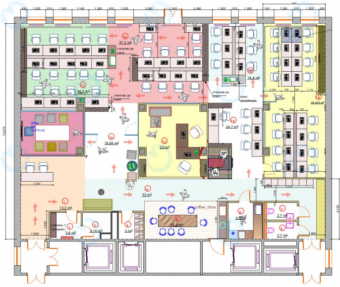 Аренда офиса 298 м.кв 2 этаж Сагайдачного, 33 - фото 2