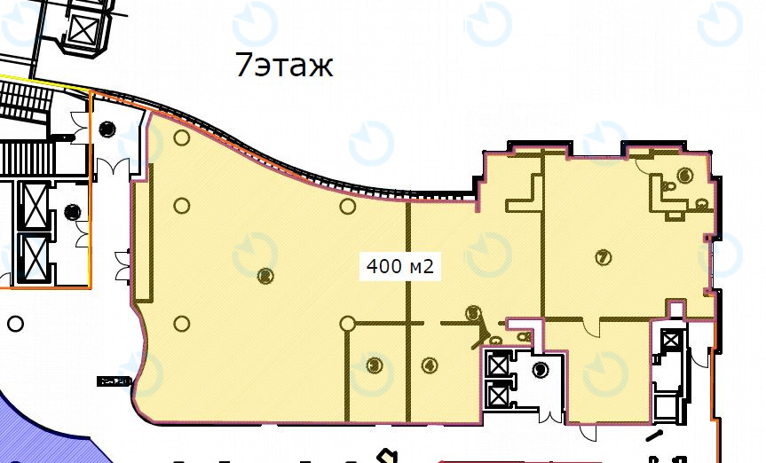 Оренда офісу 400 м.кв 7 поверх Mandarin Plaza - фото 2