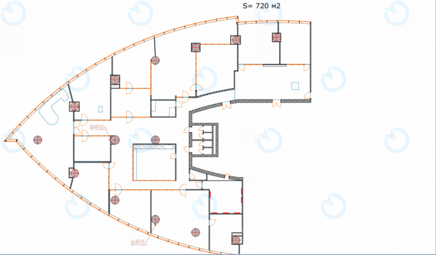 Аренда офиса 720 м.кв 9 этаж Парус - фото 5