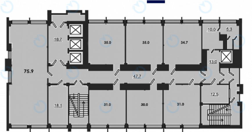 Оренда офісу 1800 м.кв 10-11-12-13 поверх Гагаріна, 23 - фото 13