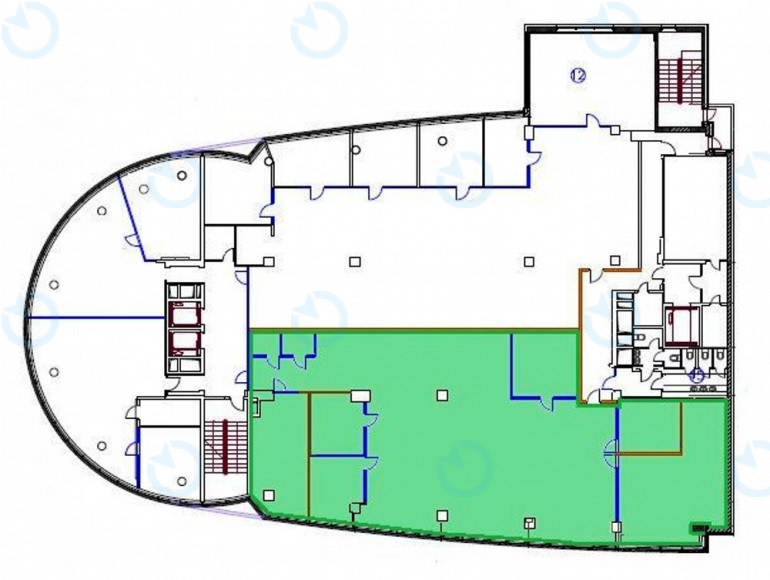 Аренда офиса 395 м.кв 4 этаж Левобережный - фото 6
