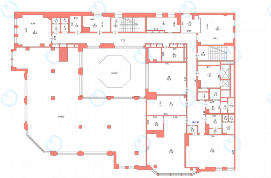 Оренда офісу 650 м.кв 2-7 поверх Пушкінська, 26/8 - фото 5