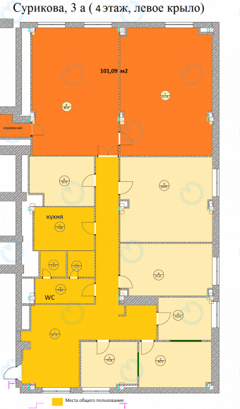 Оренда офісу 310 м.кв 4 поверх Сурікова, 3а - фото 19