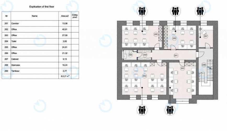 Аренда офиса 150 м.кв 2 этаж Гончарная, 11б - фото 9