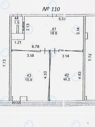 Аренда офиса 58 м.кв 1 этаж Кронос