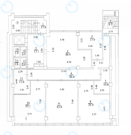Оренда офісу 287 м.кв 8 поверх Велика Васильківська, 39 - фото 25