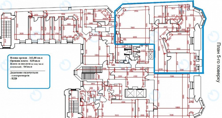 Оренда офісу 262 м.кв 5 поверх Європа на Музейному - фото 9