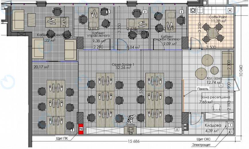 Оренда офісу 183 м.кв 10 поверх Сенатор - фото 3