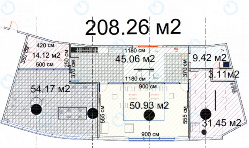 Аренда офиса 208 м.кв 18 этаж Парус - фото 11