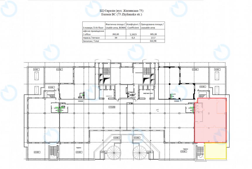 Оренда офісу 322 м.кв 5 поверх Євразія - фото 24