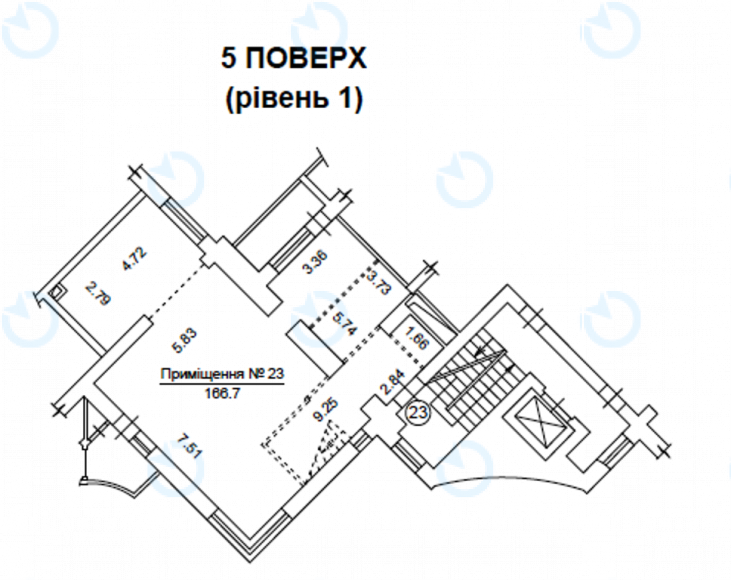 Оренда офісу 178 м.кв 6 поверх Макулан