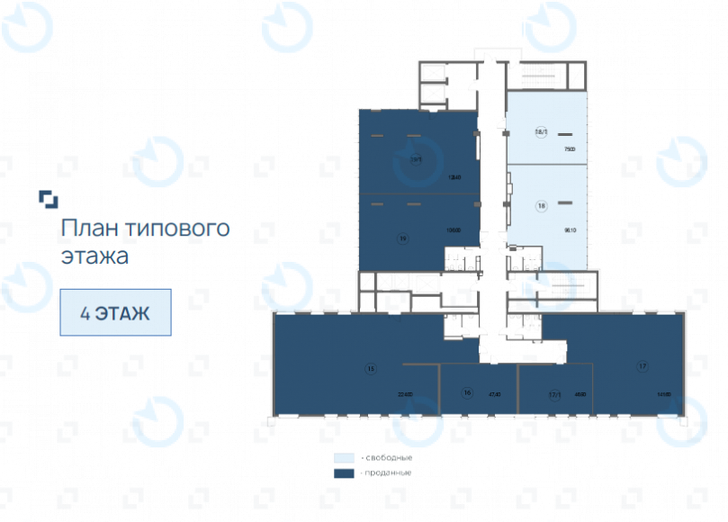 Продажа офиса 75 м.кв 4 этаж LEVEL (Левел)