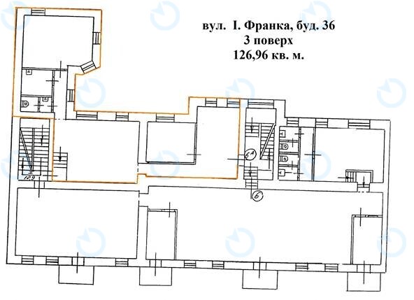 Аренда офиса 126 м.кв 3 этаж Франко 36