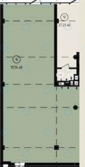 Оренда офісу 91 м.кв 1 поверх М3