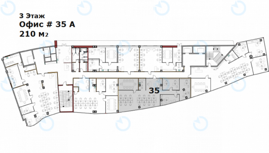 Оренда офісу 210 м.кв 3 поверх Wave (Хвиля) - фото 10
