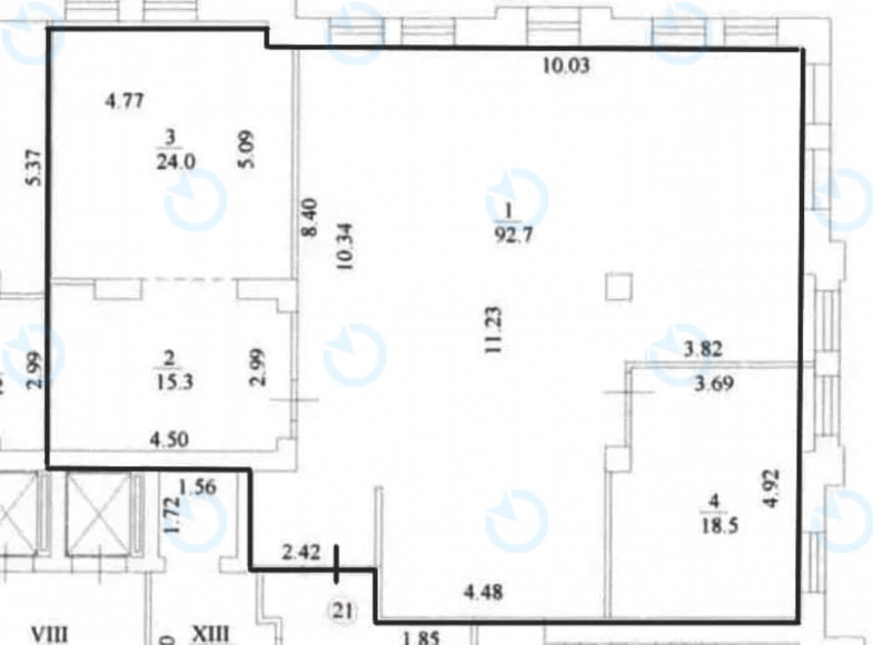 Аренда офиса 176 м.кв 4 этаж V45 - фото 5