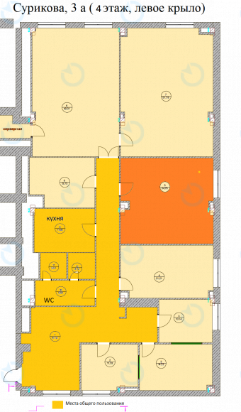 Оренда офісу 310 м.кв 4 поверх Сурікова, 3а - фото 16