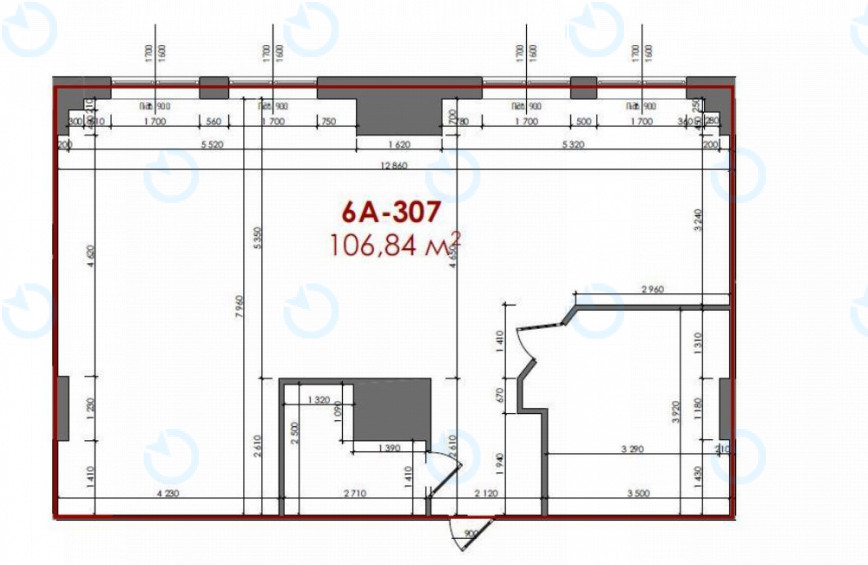 Аренда офиса 106 м.кв 3 этаж Форум Деловой Городок - фото 7
