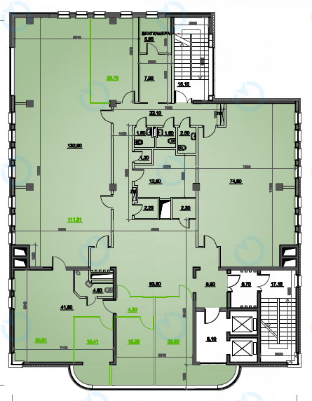 Аренда офиса 401 м.кв 5 этаж Дегтяревская, 33В - фото 2