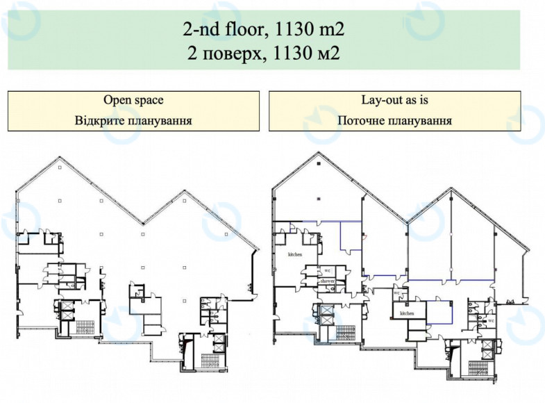 Аренда офиса 1130 м.кв 2 этаж PODIL PLAZA (ПОДОЛ ПЛАЗА) - фото 9