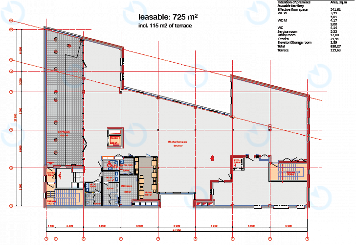 Аренда офиса 725 м.кв 5 этаж Михайловская, 10