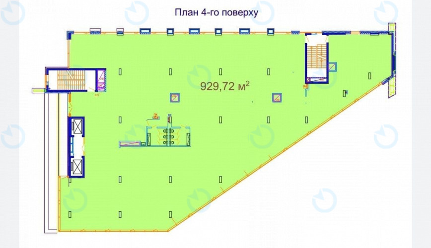 Аренда офиса 930 м.кв 4 этаж Black One